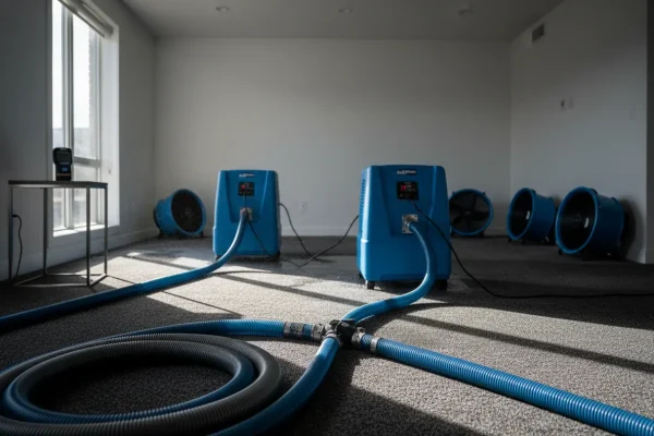 169 Cinematic Shot Modern Living Room After Significant