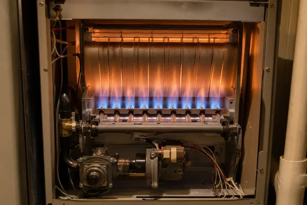 Natural gas furnace burner assembly inspection and maintenance in Danville IL
